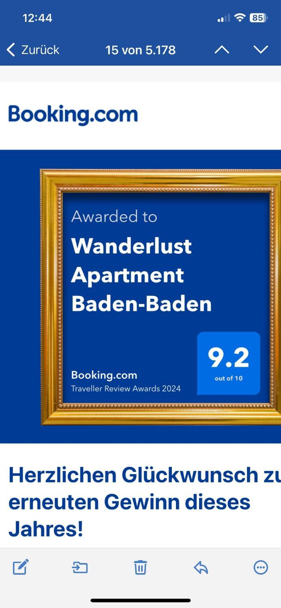 Wanderlust Apartment Baden-Baden Eksteriør billede